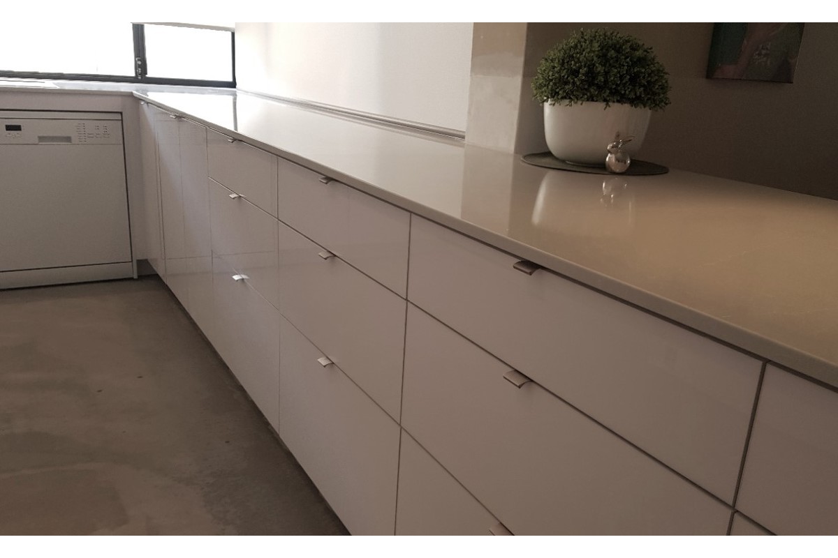 Slim Kitchen Design with plenty of drawer space