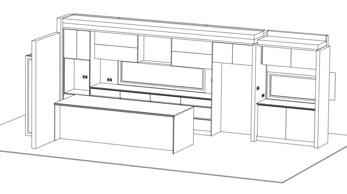Initial elevation drawing