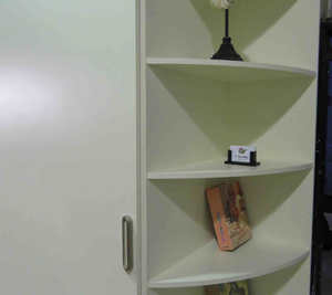 Wardrobe with Corner Shelf